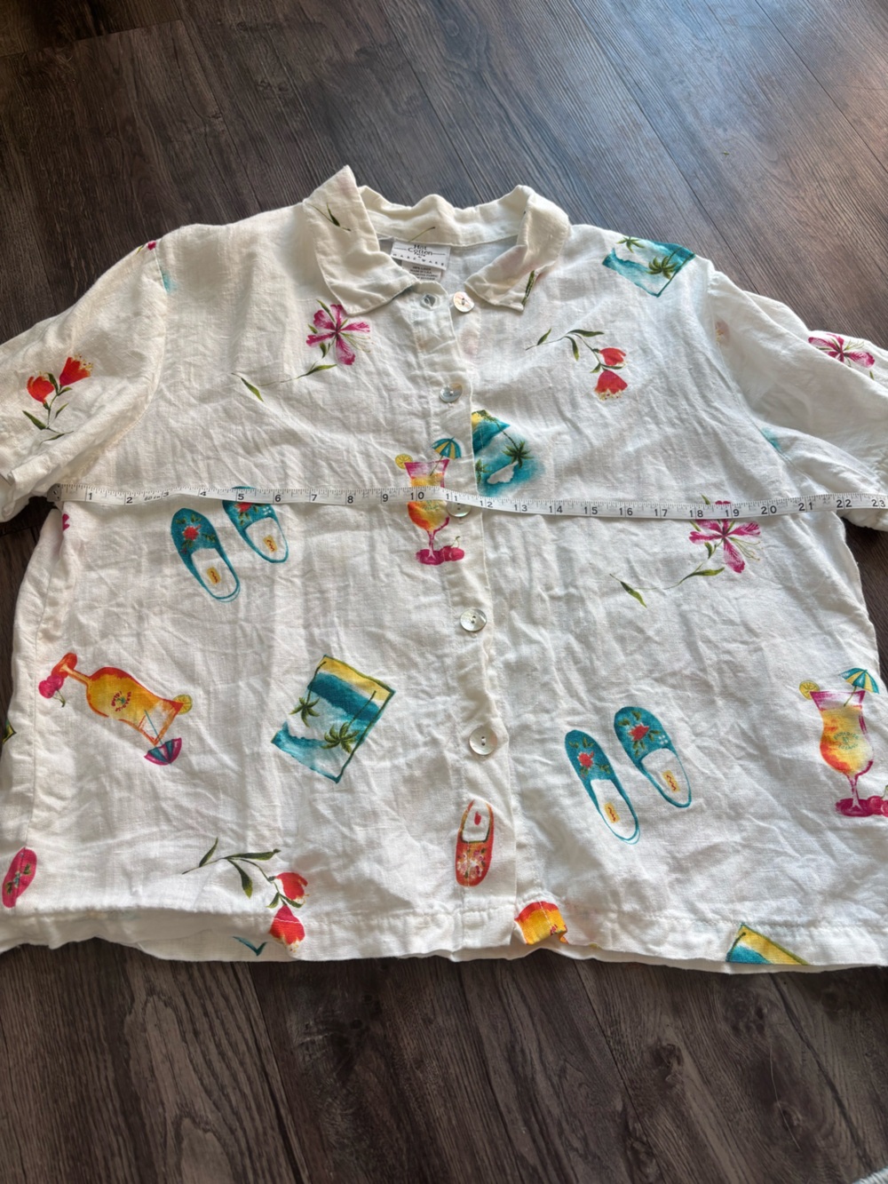 Vintage Hot Cotton button up - Picture 5 of 6